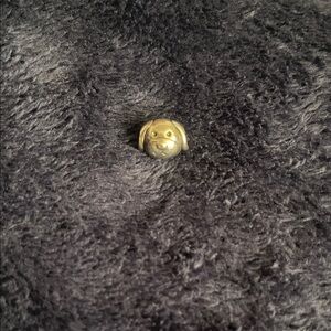 Gold Dog Face Button